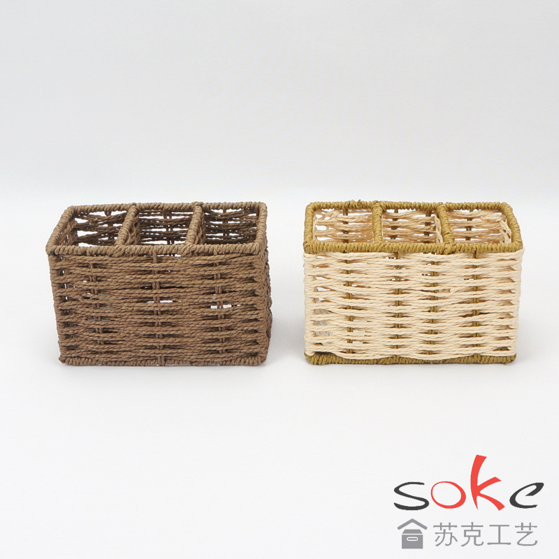 Paper String Hand-made Storage Basket 