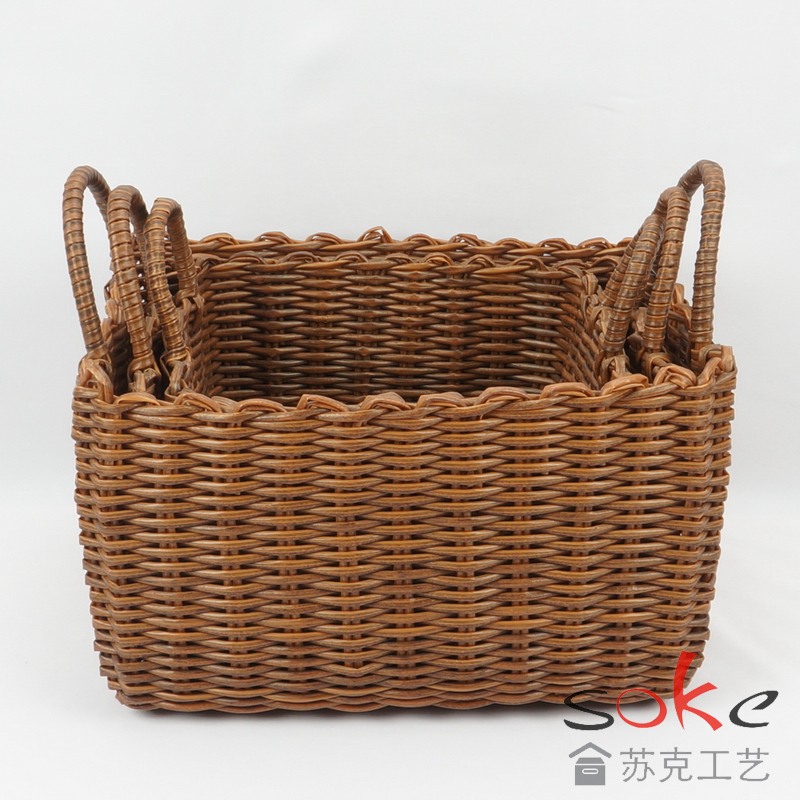 PE Pipe Woven Storage Basket