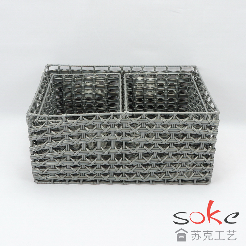 PE Pipe Woven Storage Basket