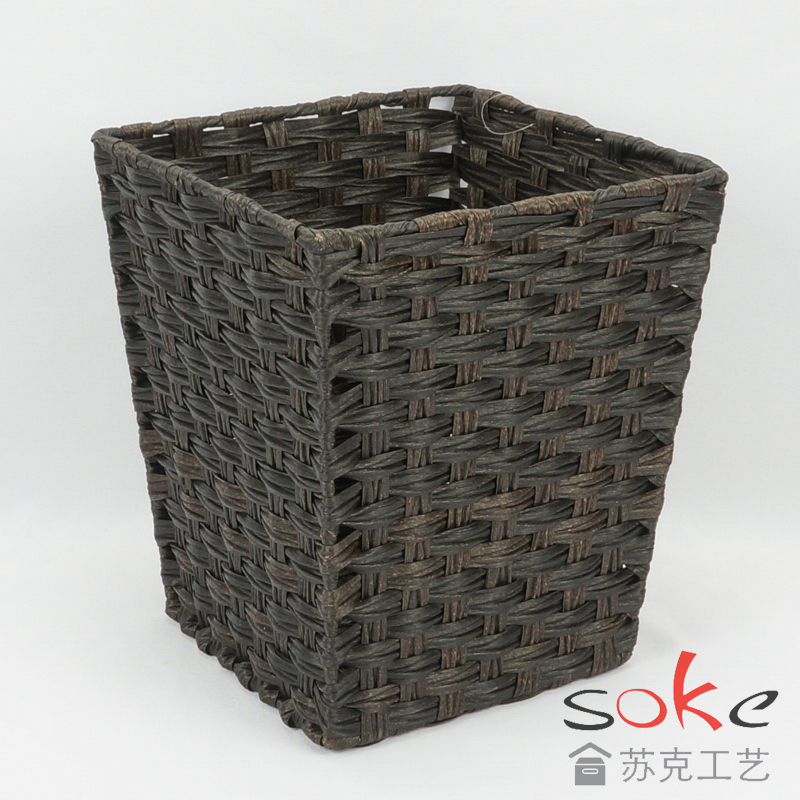 PE Rattan Woven waste bins