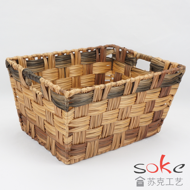 PE Rattan Woven Storage Basket