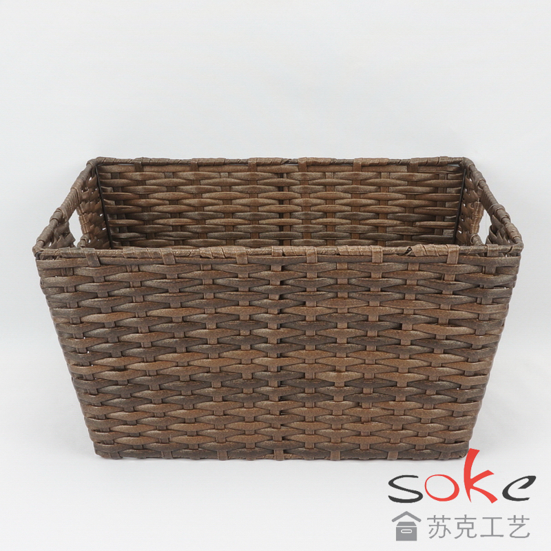 PE Rattan Woven Storage Basket