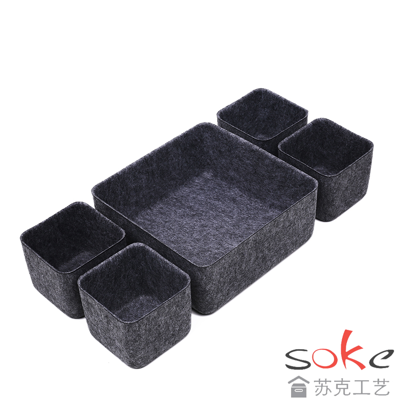 Felt Storage Box Set of 5