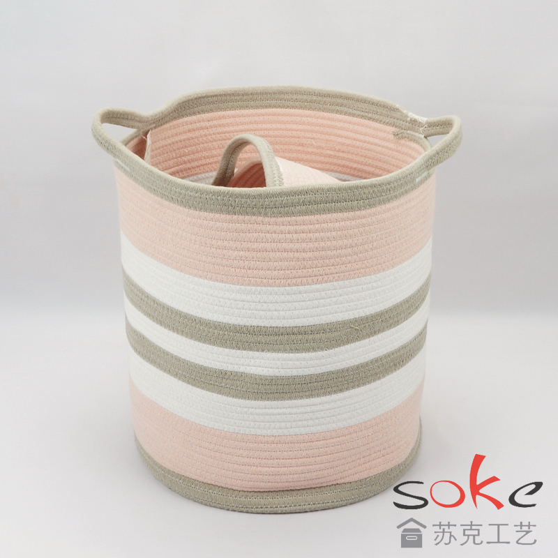 Cotton Rope storage Basket 