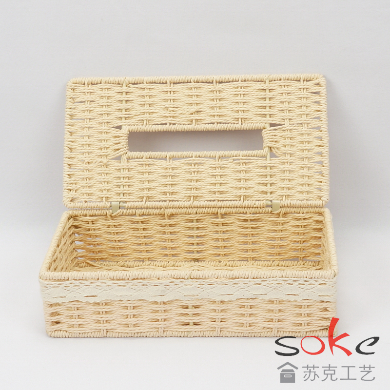 Paper woven Tissue Box