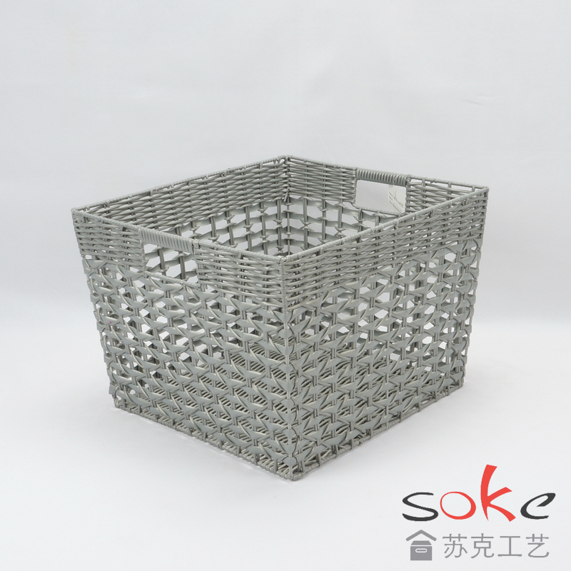 PE Pipe Woven Storage Basket