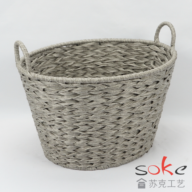 PE Rattan Woven Storage Basket