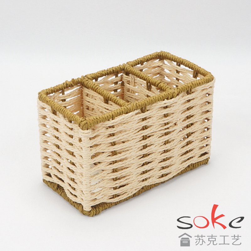 Paper String Hand-made Storage Basket 