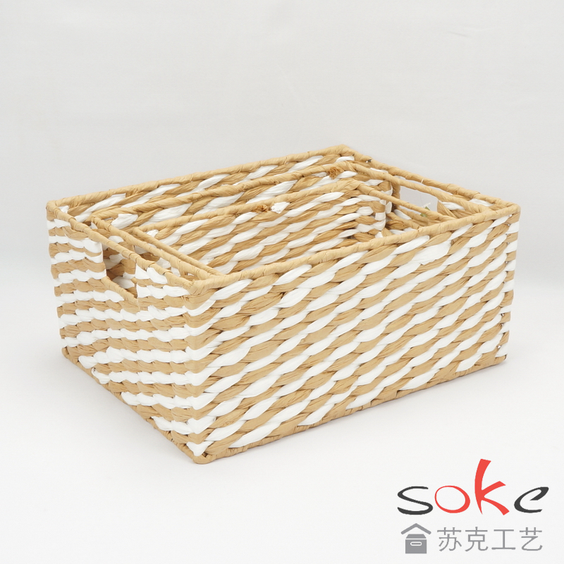 Paper String Hand-made Storage Basket 
