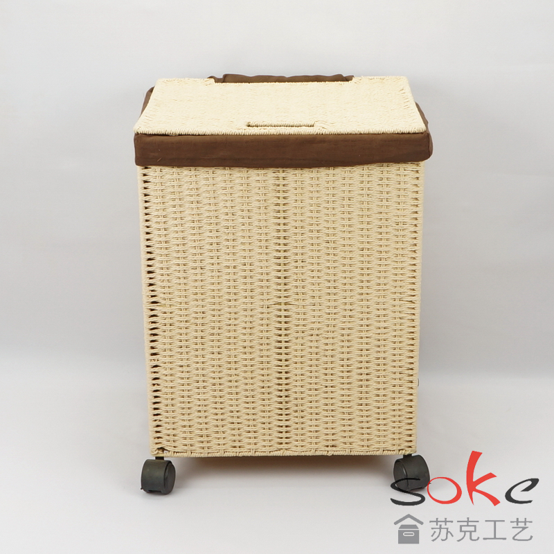 Paper String Hand-made Laundry Basket