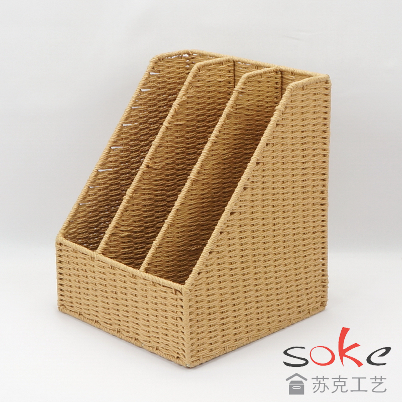 Paper String Hand-made Magazine Basket