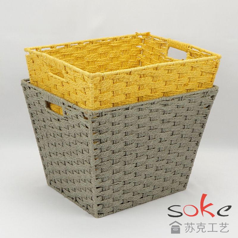 Paper String Hand-made Storage Basket 
