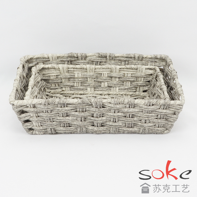 PE Rattan Woven Storage Basket