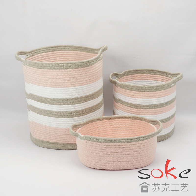 Cotton Rope storage Basket 