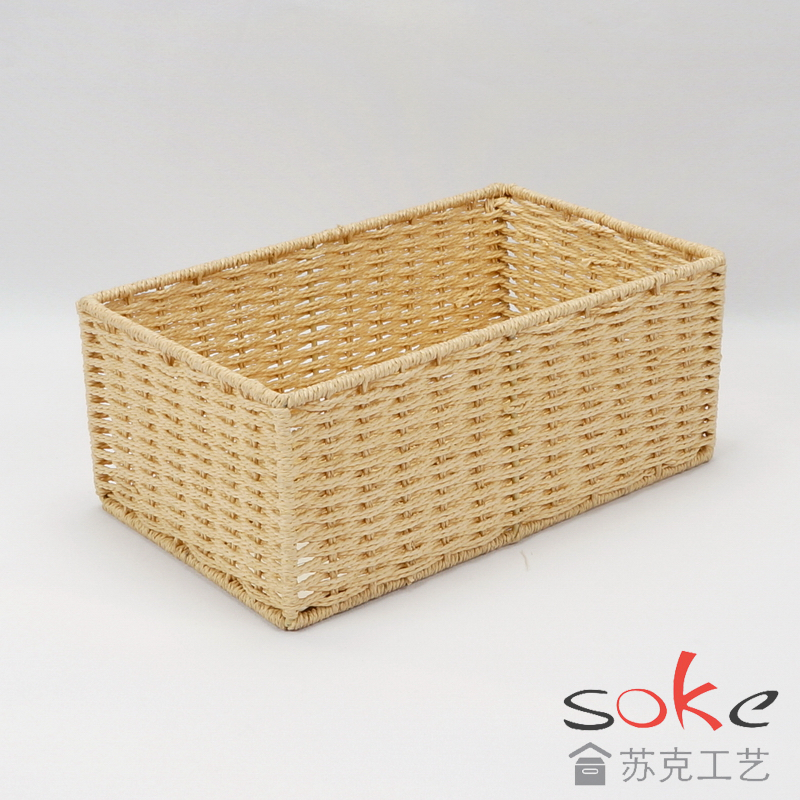 Paper String Hand-made Storage Basket 