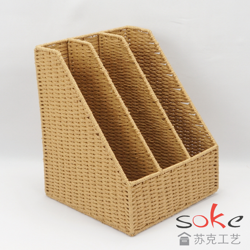 Paper String Hand-made Magazine Basket