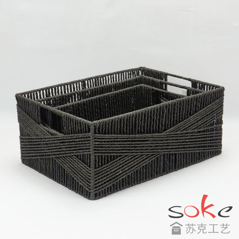 Paper String Hand-made Storage Basket 