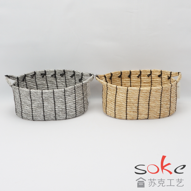 Paper String Hand-made Storage Basket 
