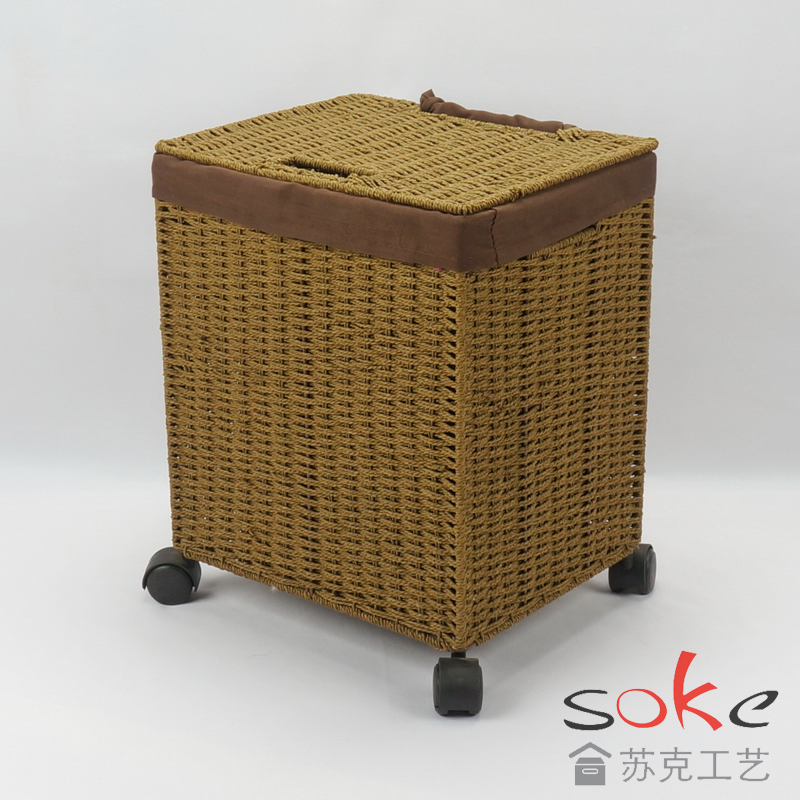 Paper String Hand-made Laundry Basket