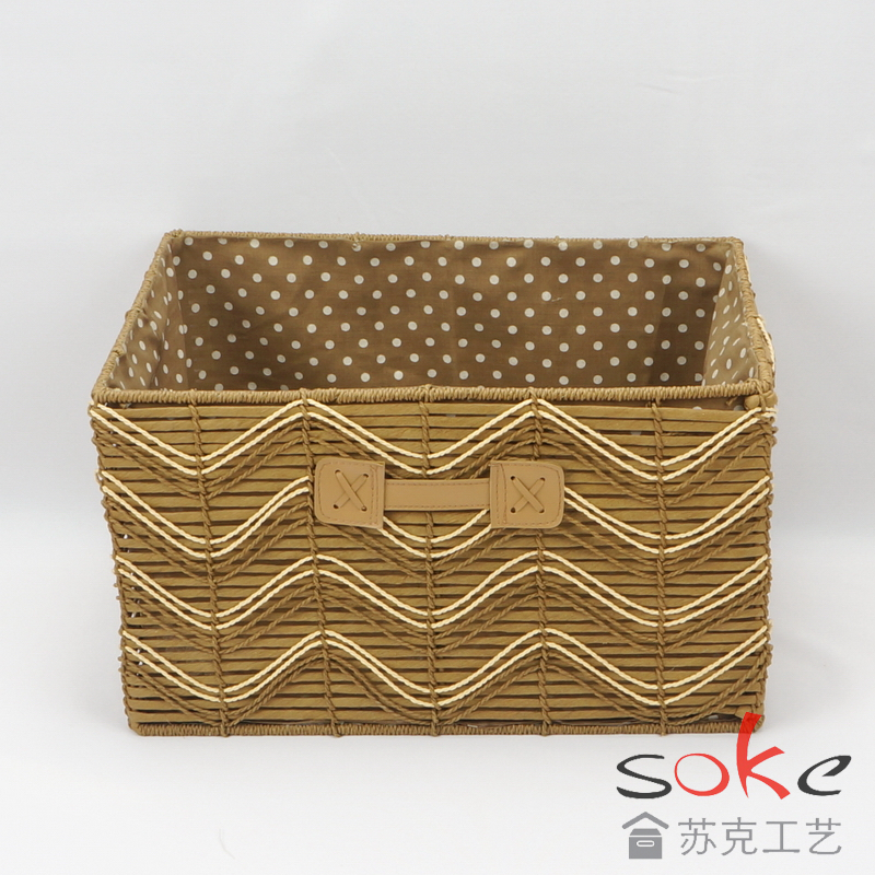 Paper String Hand-made Storage Basket 