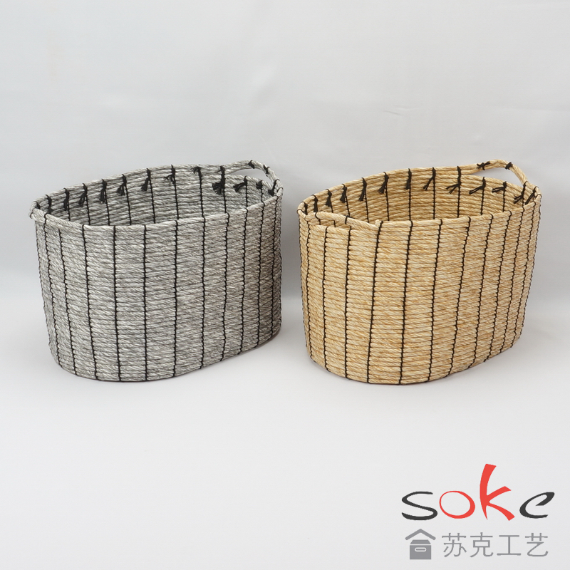 Paper String Hand-made Storage Basket 