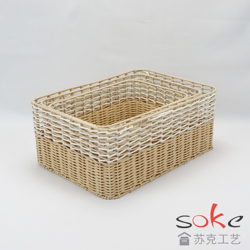 PE Pipe Woven Storage Basket