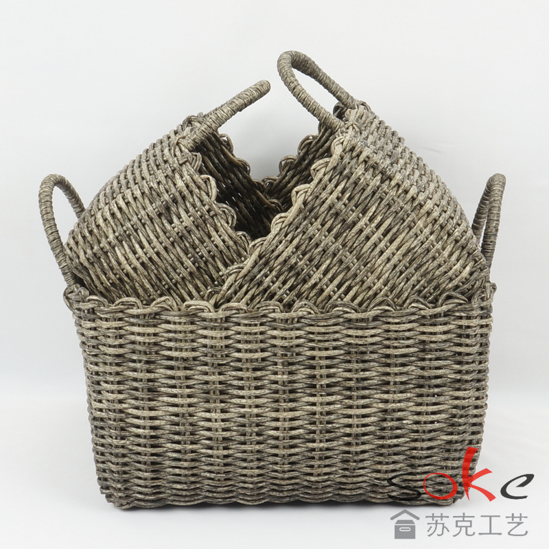 PE Pipe Woven Storage Basket