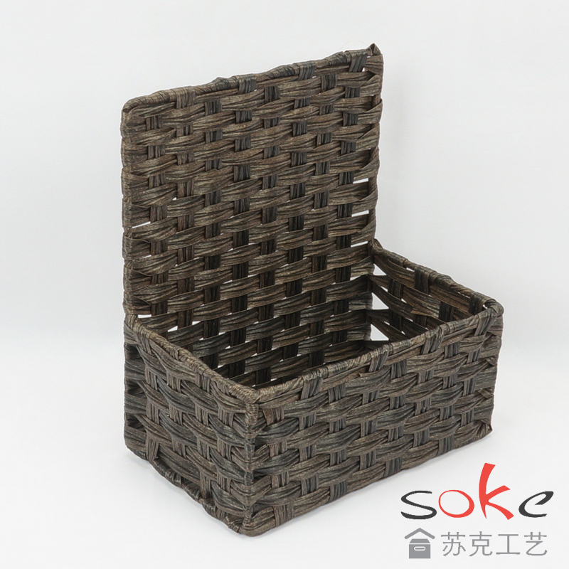 PE Rattan Woven Hanging Basket