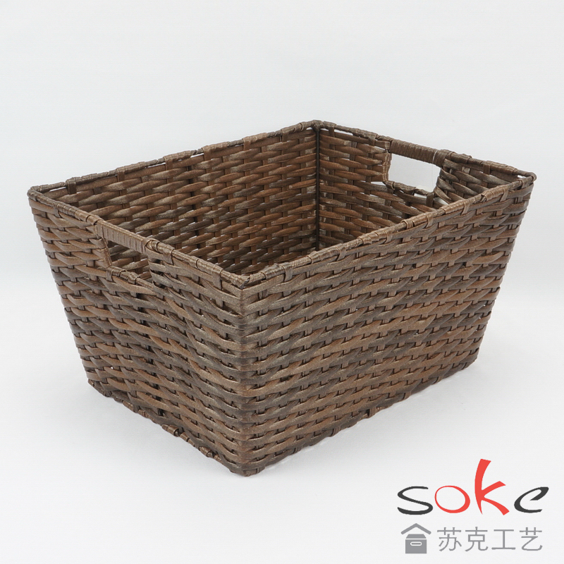 PE Rattan Woven Storage Basket
