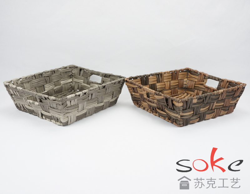 PE Rattan Woven Storage Basket