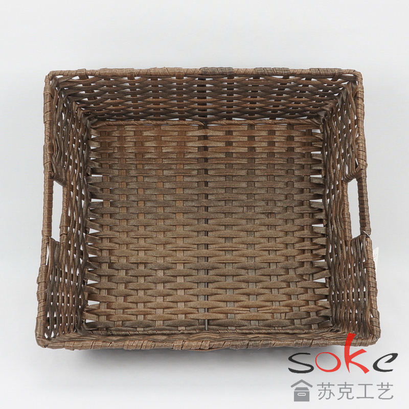 PE Rattan Woven Storage Basket