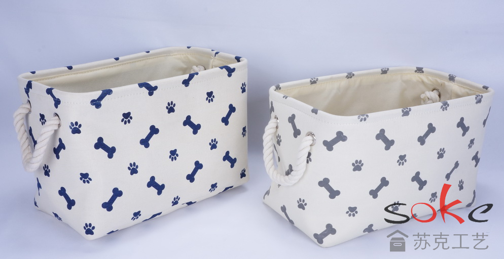 Fabric Soft Pet Storage Basket