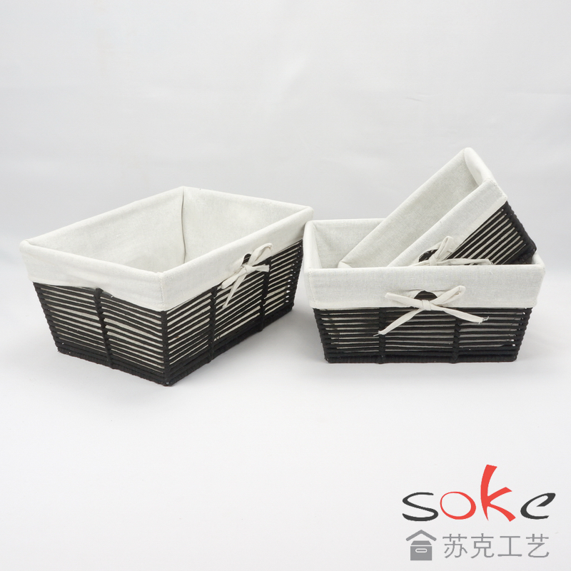 Cotton Rope Hand-Woven basket