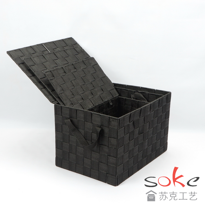 Nylon strap woven bins/ basket 