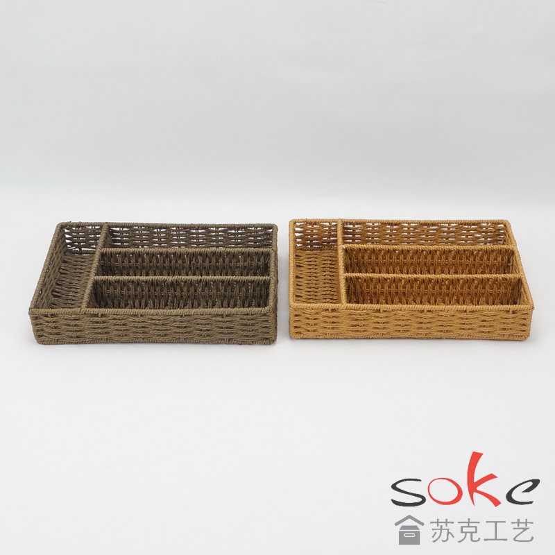 Paper String Hand-made Storage Basket 