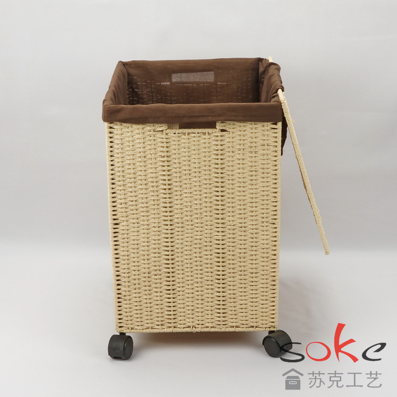 Paper String Hand-made Laundry Basket