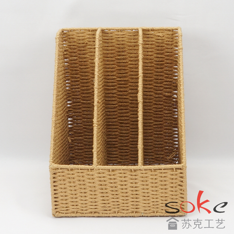 Paper String Hand-made Magazine Basket
