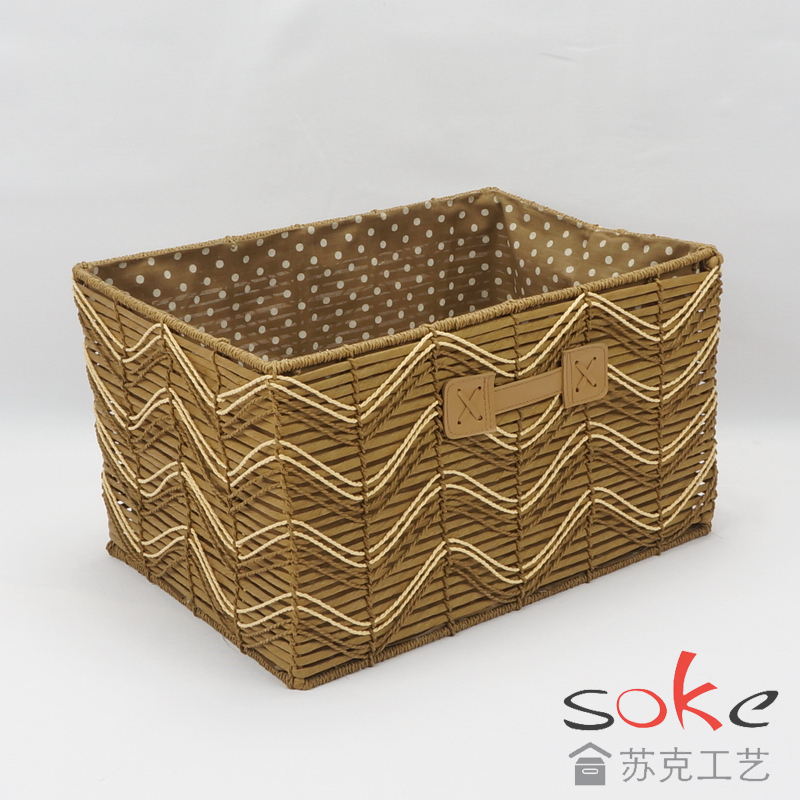 Paper String Hand-made Storage Basket 