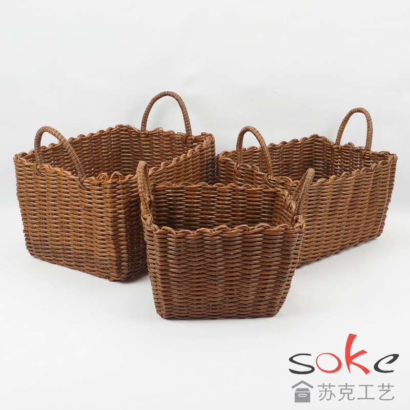 PE Pipe Woven Storage Basket