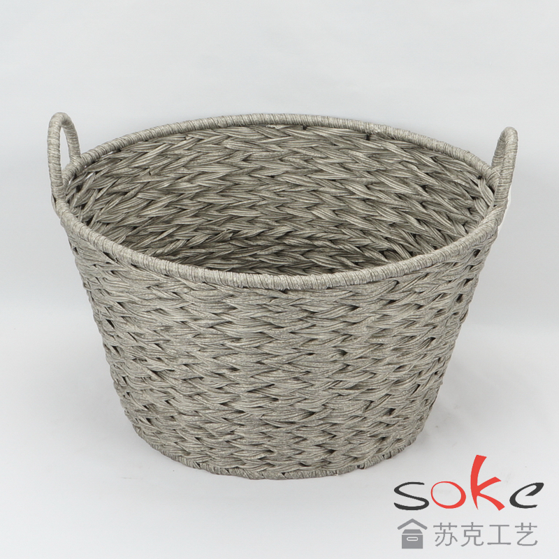 PE Rattan Woven Storage Basket