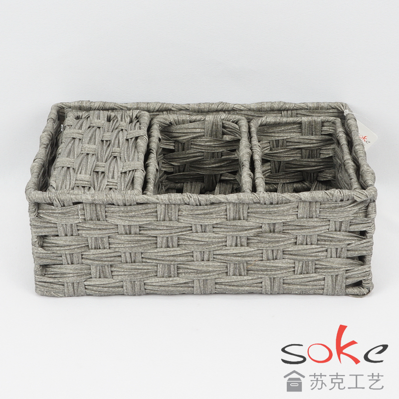 PE Rattan Woven Storage Basket