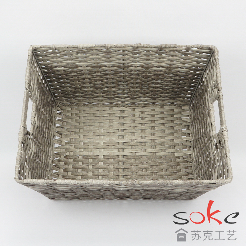 PE Rattan Woven Storage Basket