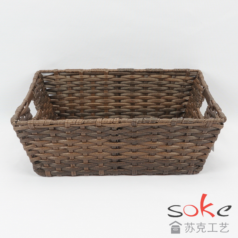 PE Rattan Woven Storage Basket
