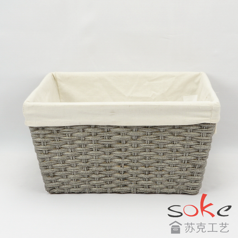 PE Rattan Woven Storage Basket