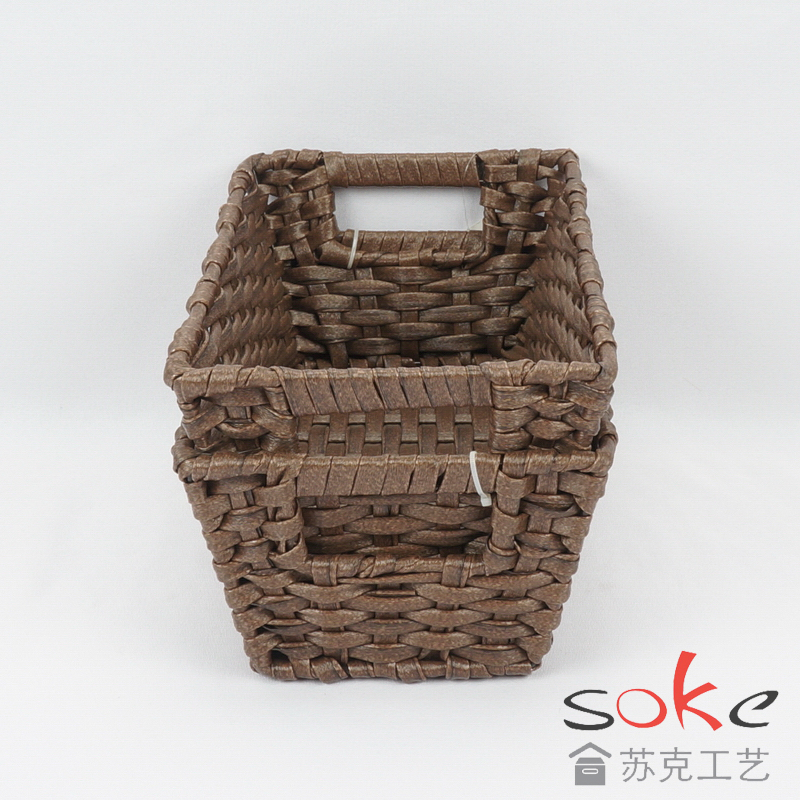 PE Rattan Woven Storage Basket