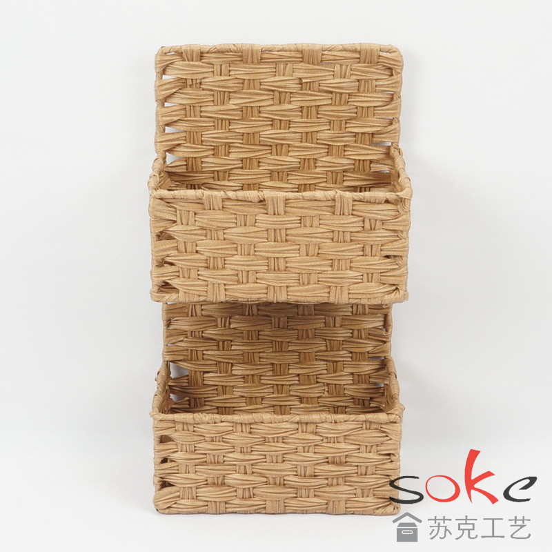 PE Rattan Woven Hanging Basket
