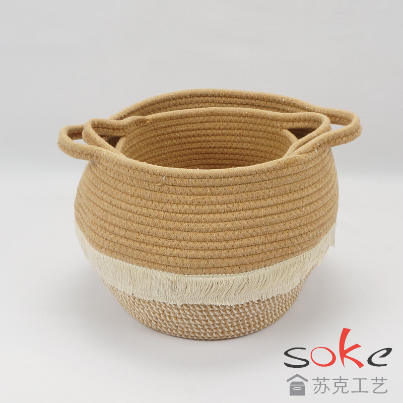 Cotton Rope storage Basket 