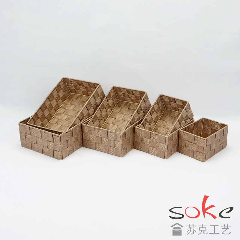 Nylon Strap Woven Basket 