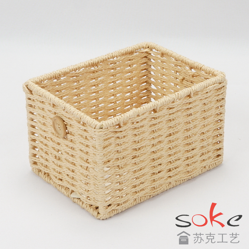 Paper String Hand-made Storage Basket 