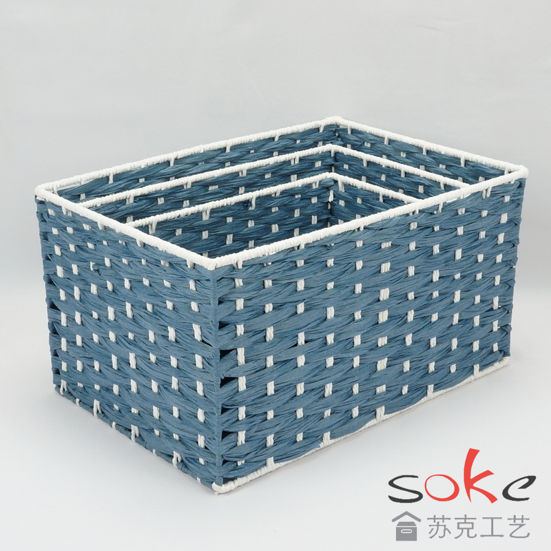 Paper String Hand-made Storage Basket 